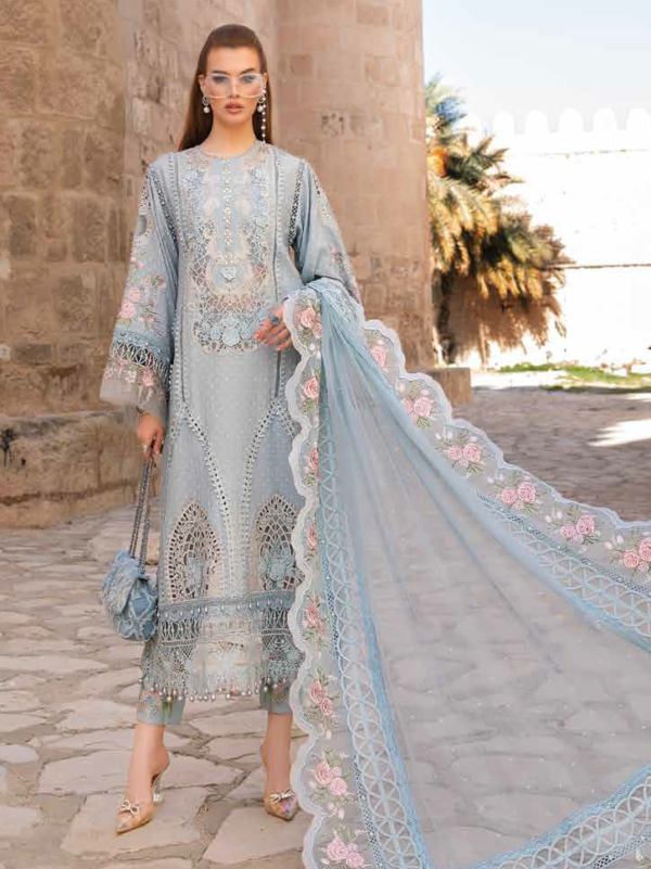 MARIA-B Embroidered 3 Piece Suit