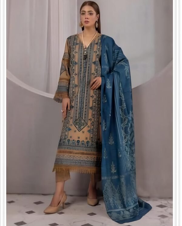 3 Piece Johra Embroided