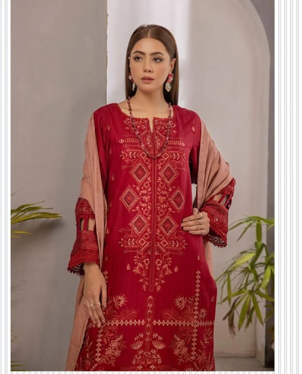 3 Piece Johra Embroided